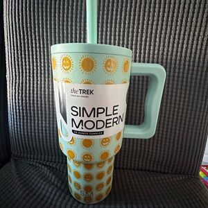 Simple Modern 30oz Insulated Stainless steel Trek Tumbler Straw Lid NEW